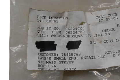 Ariens 06224700, 06200325 Bolt NOS