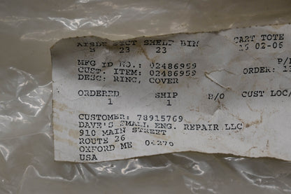 Ariens 02486959 Cover Ring NOS