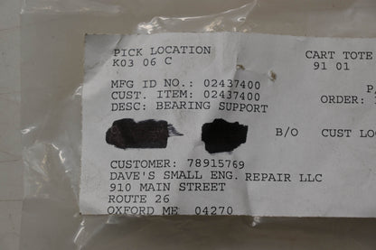Ariens 02437400 Bearing Support NOS
