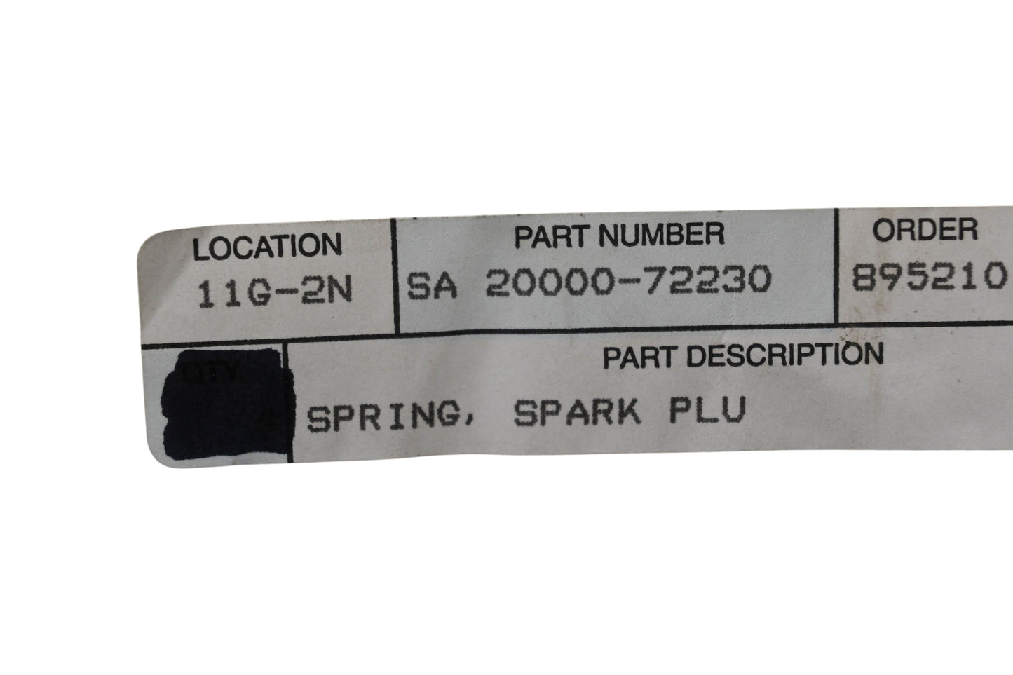 Shindaiwa 20000-72230 Spark Plug Spring NOS