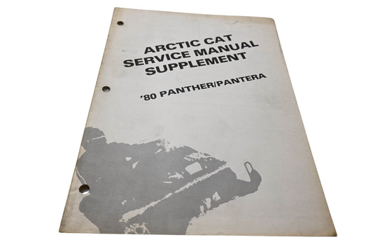 New OEM Arctic Cat 0153-333 Arctic Cat Service Manual Supplement '80 Panther Pantera NOS