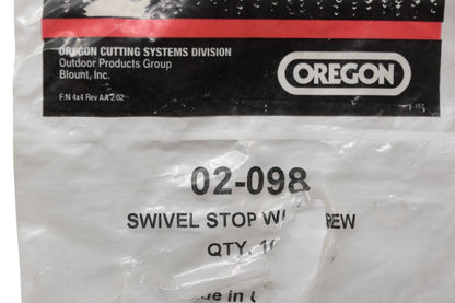 Oregon 02-098 Swivel Stop & Screw NOS