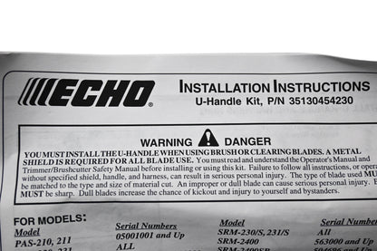 New OEM Echo 35130454230 Offset U-Handle Kit NOS