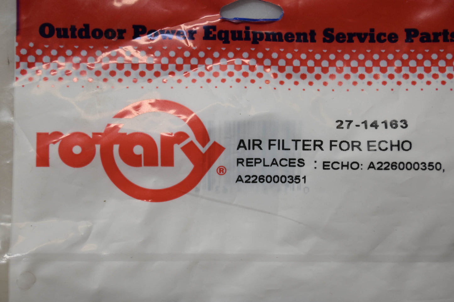 Rotary 27-14163 Air Filter for Echo NOS