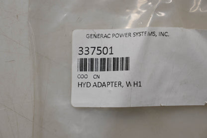 Generac 337501 Hydraulic Adapter NOS