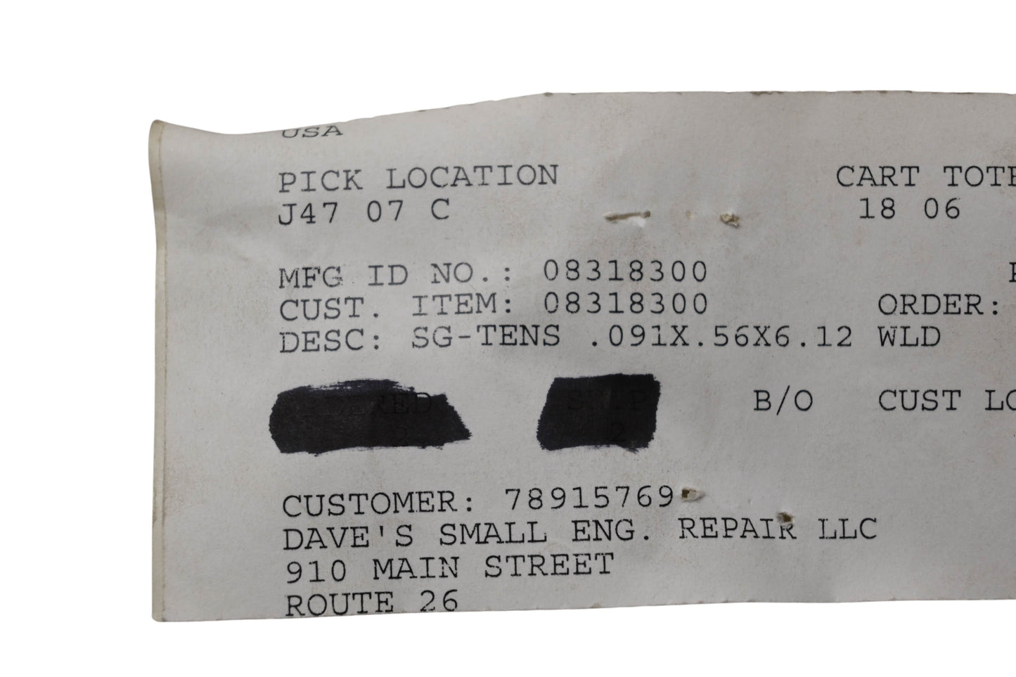 Ariens 08318300 Tension Spring NOS