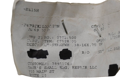Ariens 07028500 Whizlock Bolt NOS