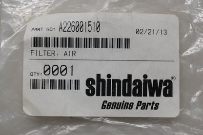 Shindaiwa A226001510 Air Filter NOS