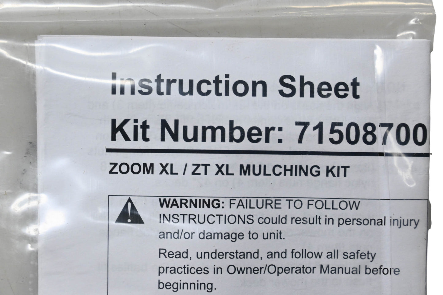 Ariens 71508700 Gravely Mulch Kit NOS