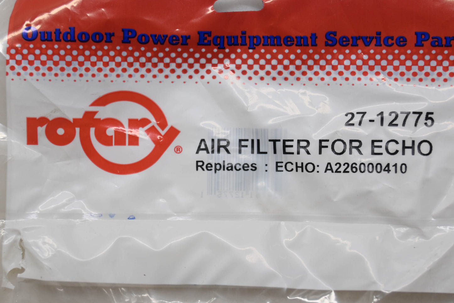 Rotary 27-12775, A226000410 Air Filter NOS