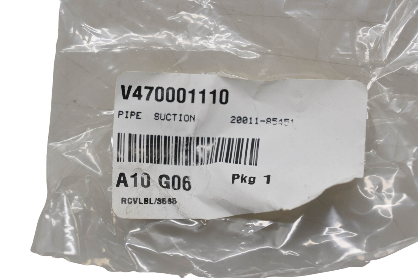 Shindaiwa V470001110 Suction Pipe NOS