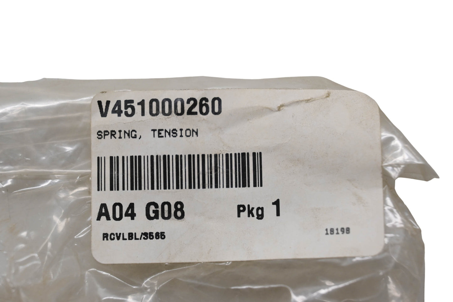 New OEM Echo V451000260 Tension Spring NOS
