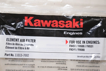 New OEM Kawasaki 11013-7002 Element Air Filter NOS