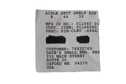 Ariens 01168300 Clevis Pin NOS