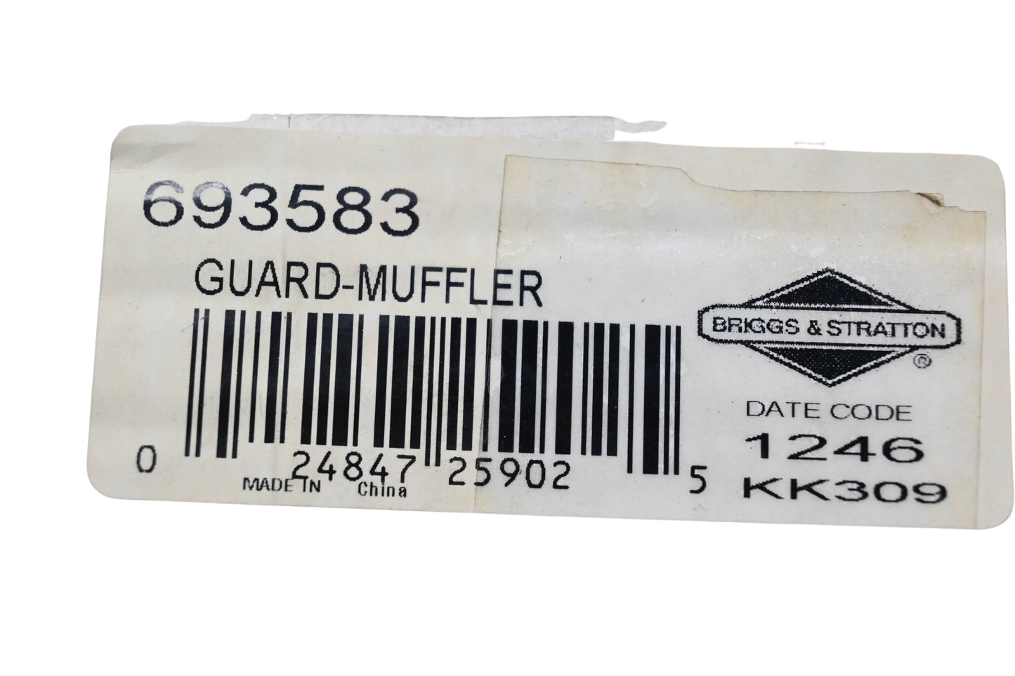 New OEM Briggs & Stratton 693583 Muffler Guard NOS
