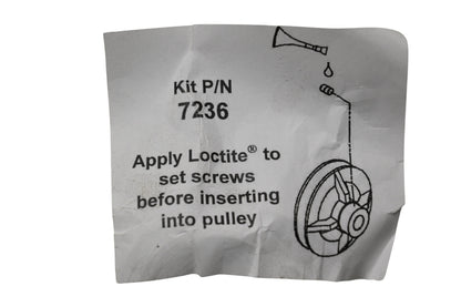 Walker 7236 Drive Pulley Kit NOS