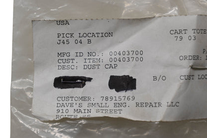 Ariens 00403700 Dust Cap NOS