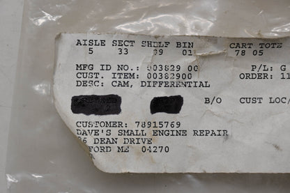 Ariens 00382900 Differential Cam NOS