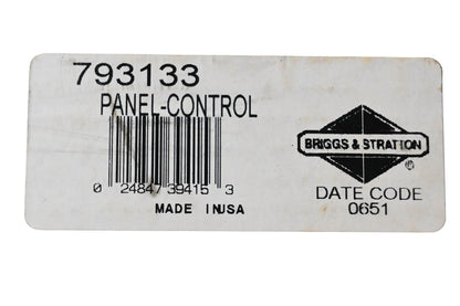 New OEM Briggs & Stratton 793133 Control Panel NOS