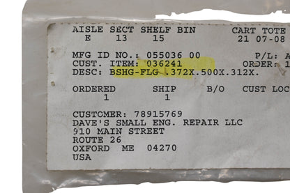 Ariens 05503600 Flange Bushing NOS