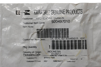 New OEM Kawasaki 92049-7010 Oil Seal NOS