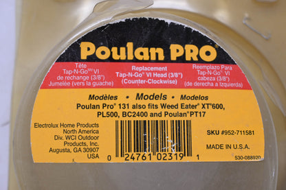 Poulan PRO 952-711581 Replacement Spool NOS