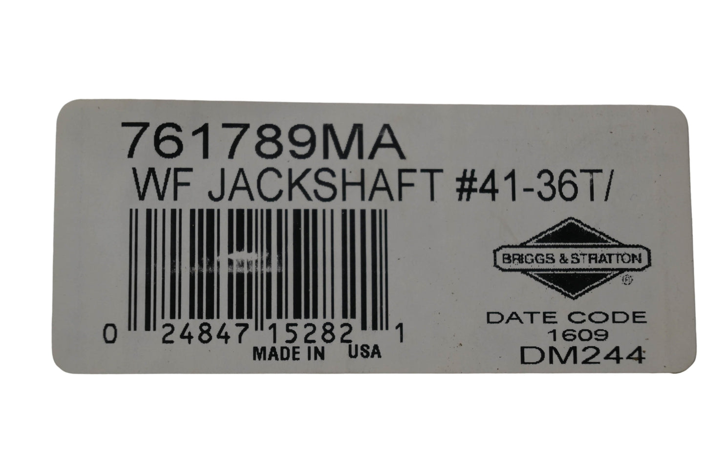New OEM Briggs & Stratton 761789MA Jackshaft NOS