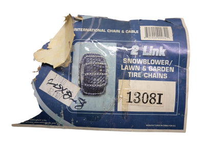 ICC 1308I 2 Link Snowblower Lawn & Garden Tire Chain Pair NOS