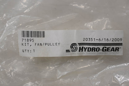 Hydro-Gear 71895, 72137 Fan Pulley Kit NOS