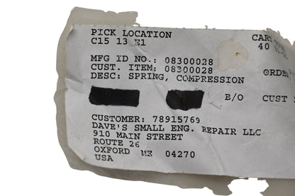 Ariens 08300028 Spring NOS