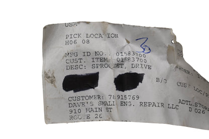 Ariens 01583700 Drive Sprocket NOS