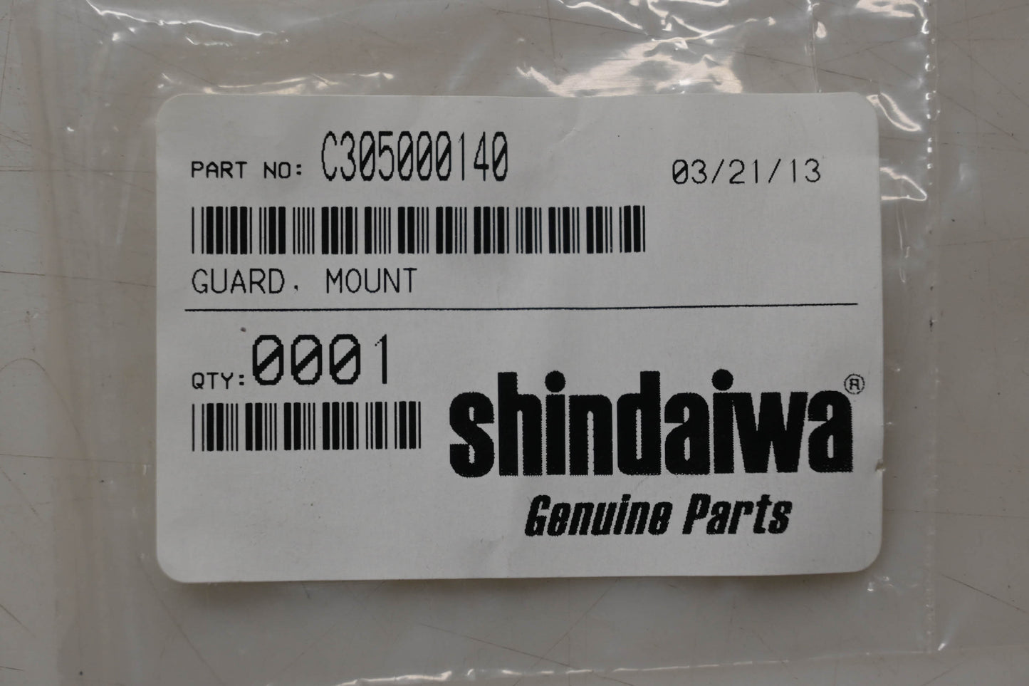 Shindaiwa C305000140 Mount Guard NOS