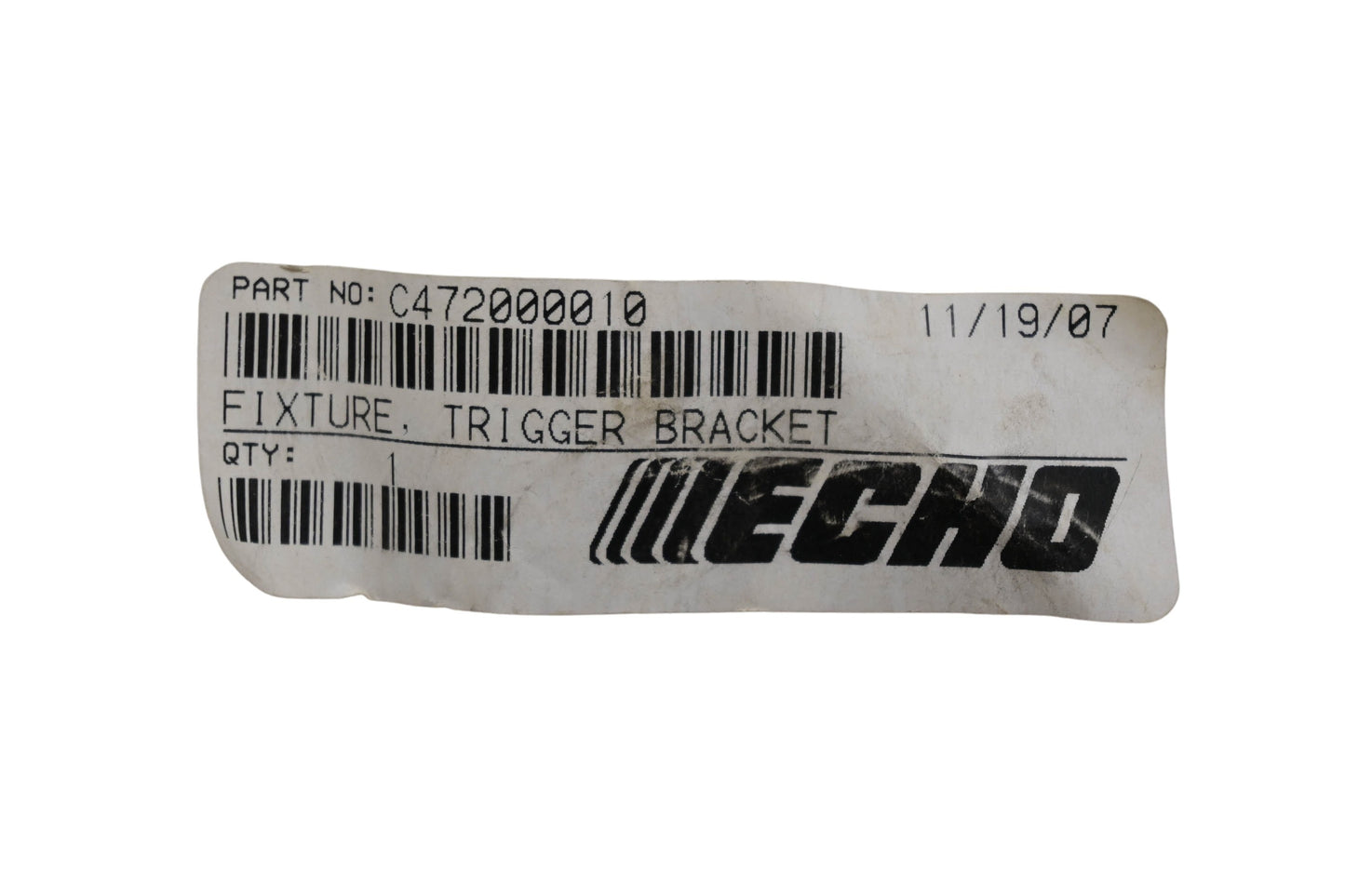 New OEM Echo C472000010 Trigger Bracket Fixture NOS