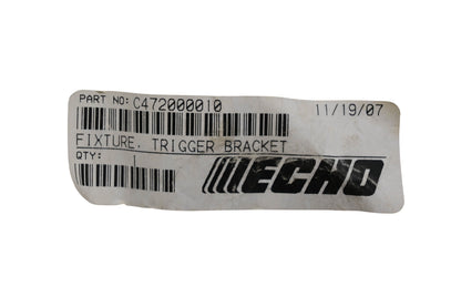 New OEM Echo C472000010 Trigger Bracket Fixture NOS