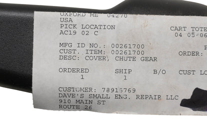 Ariens 00261700 Chute Gear Cover NOS