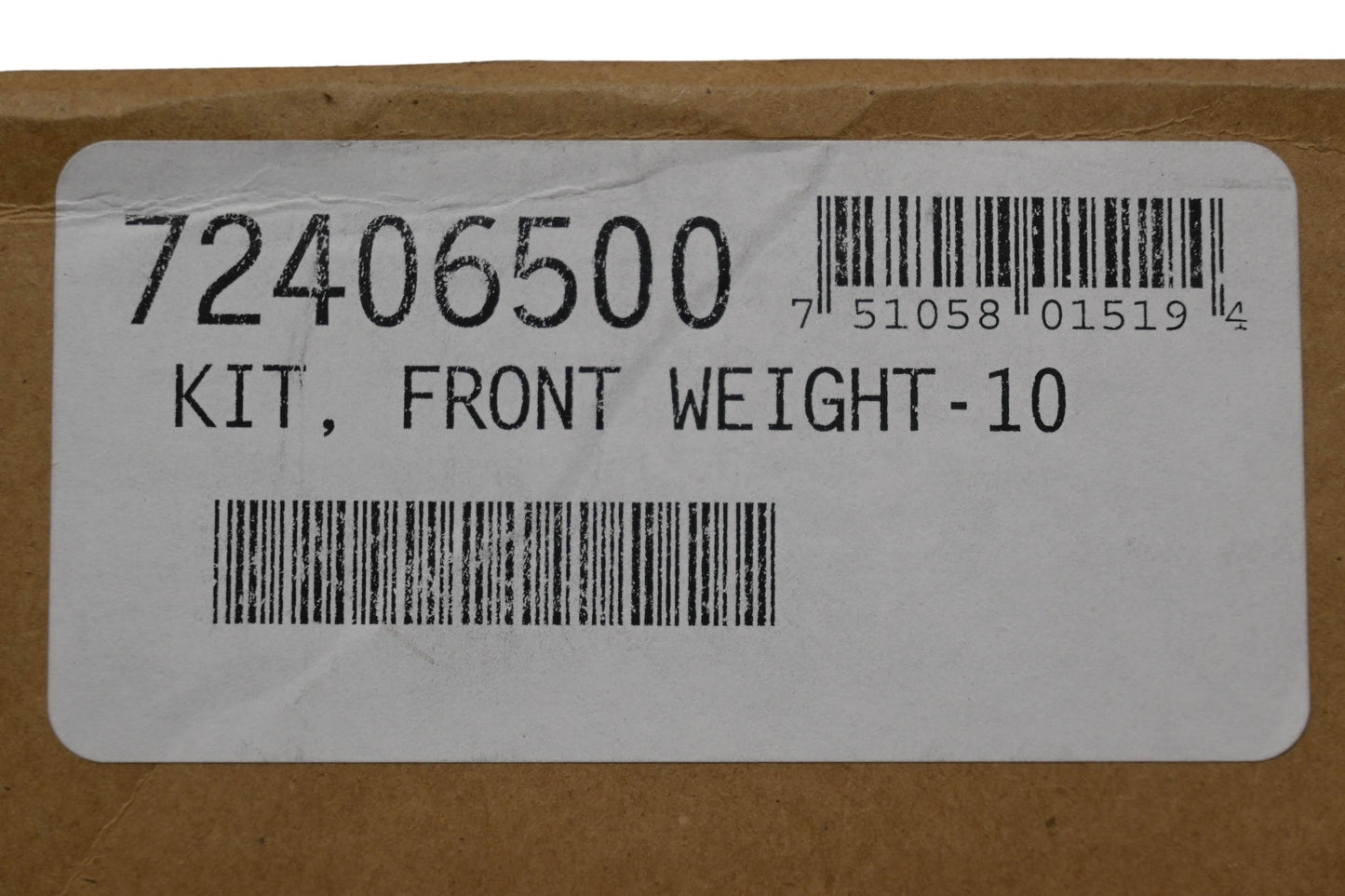 Ariens 72406500 Front Weight Kit NOS