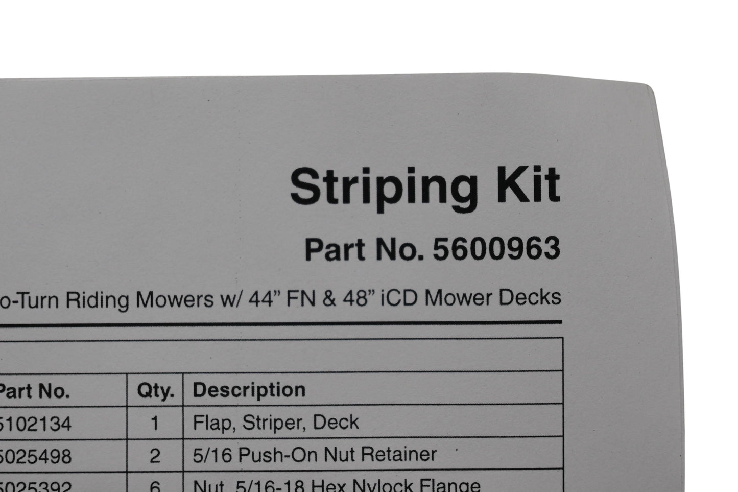 Ferris 5600963 Striping Kit NOS