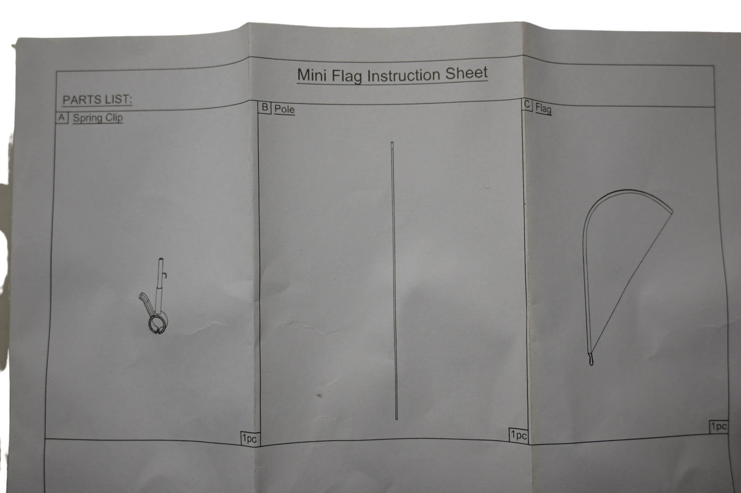 Simplicity IH021-12 Mini Flag Kit NOS
