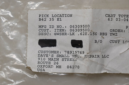 Ariens 06309500 Lock Washer NOS
