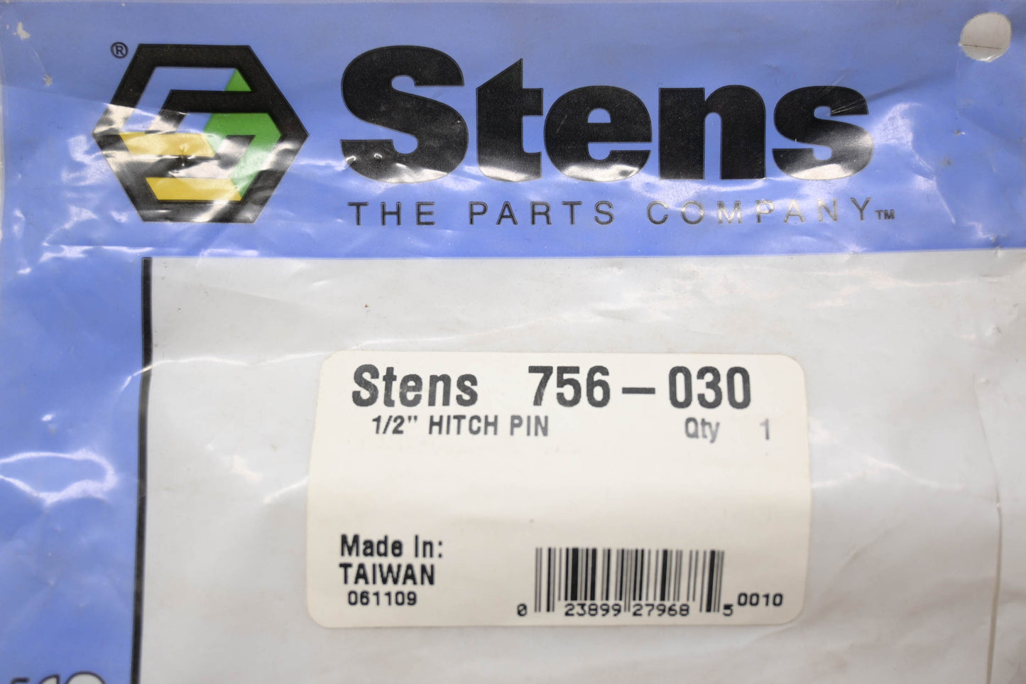 Stens 756-030 1/2" Hitch Pin NOS