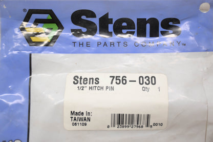 Stens 756-030 1/2" Hitch Pin NOS