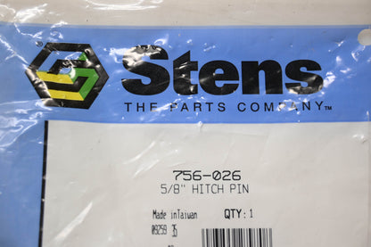 Stens 756-026 5/8" Hitch Pin NOS