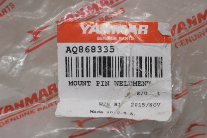 Yanmar 868335, AQ868335 Mount Pin Weldment NOS