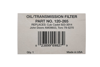 Stens 120-265, 923-3014, AM39653 Oil Transmission Filter NOS