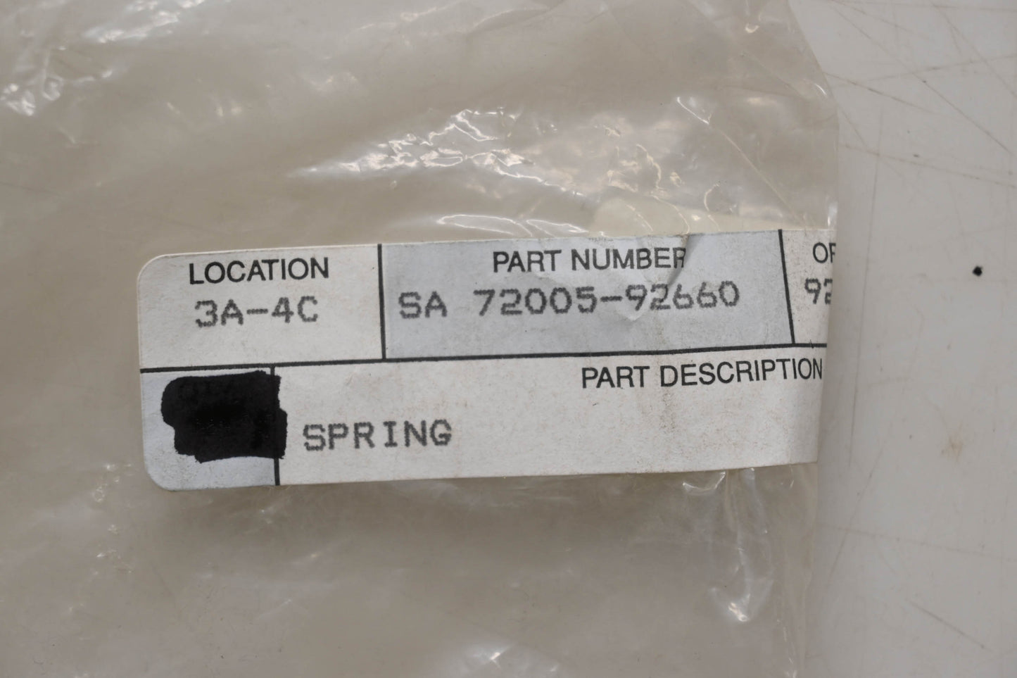 Shindaiwa 72005-92660 Spring NOS