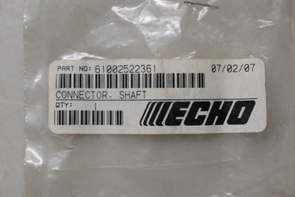 New OEM Echo 61002522361 Shaft Connector NOS