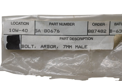 Shindaiwa 80676 Arbor Bolt NOS