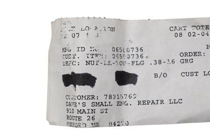 Ariens 06500736, 6500905 Flange Lock Hex Nuts Qty 2 NOS
