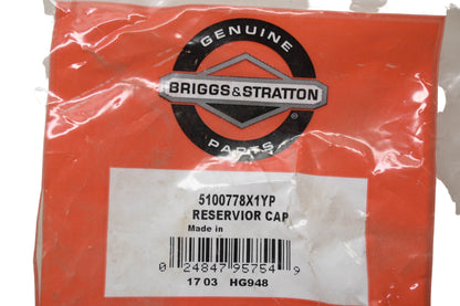 New OEM Briggs & Stratton 5100778X1YP Reservoir Cap NOS