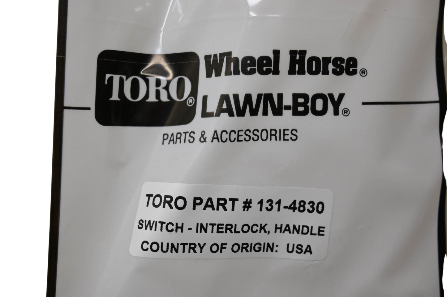 Toro 131-4830 Interlock Switch Handle NOS